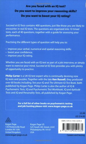 Succeed at IQ Tests: Improve Your Numerical, Verbal and Spatial Reasoning Skills