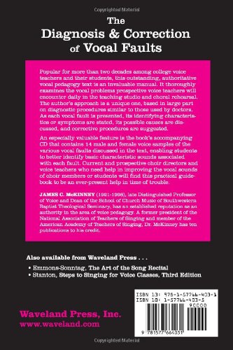The Diagnosis and Correction of Vocal Faults: A Manual for Teachers of Singing and for Choir Directors