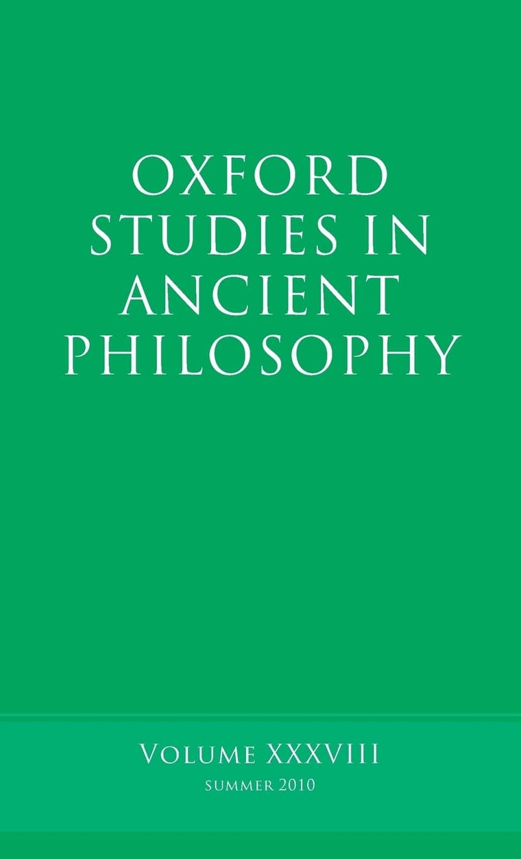 Oxford Studies in Ancient Philosophy