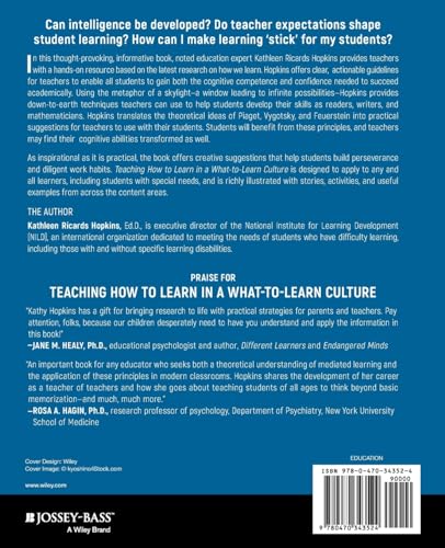 Teaching How to Learn in a What-to-Learn Culture