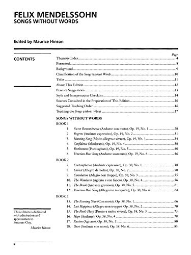 Mendelssohn -- Songs without Words (Complete): Comb Bound Book (Alfred Masterwork Edition)
