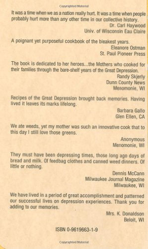 Stories and Recipes of the Great Depression of the 1930's and More From Your Kitchen Today, Vol. 1 (Stories & Recipes of the Great Depression)