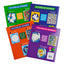 4 Booklet Set - Brain Games - Sticker by Number: Love, Peace, Hope, Faith