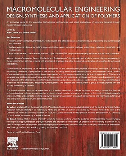 Macromolecular Engineering: Design, Synthesis and Application of Polymers
