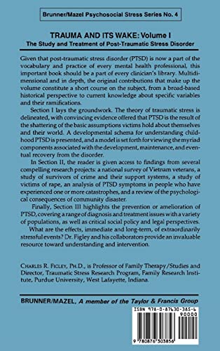 Trauma and Its Wake (Brunner Mazel Psychosocial Stress, No. 4)