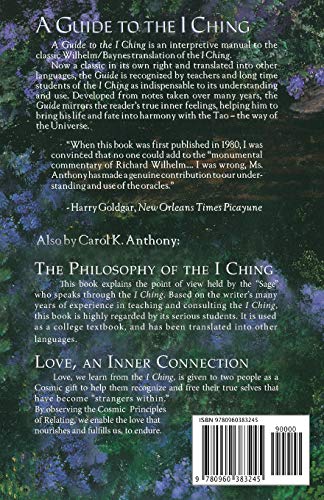 A Guide to the I Ching — back cover