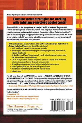 Adolescent Substance Abuse Treatment in the United States