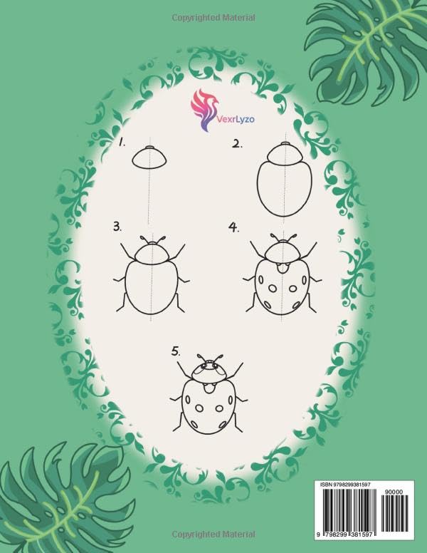 How to Draw Animals in 5 Steps: 105 Fun & Easy Drawing Lessons for Kids and Beginners: Step-by-Step Line Art Drawing Book Featuring Pets, Farm Animals, Forest Creatures, Birds, and Sea Life