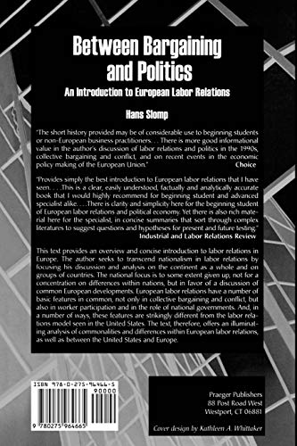 Between Bargaining and Politics: An Introduction to European Labor Relations