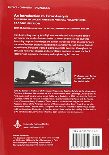 An Introduction to Error Analysis: The Study of Uncertaintie
