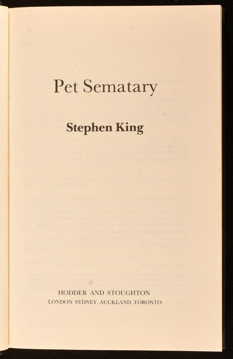 Pet Sematary by Stephen King (New Hardcover)