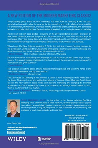 The New Rules of Marketing and PR: How to Use Social Media, Online Video, Mobile Applications, Blogs, News Releases & Viral Marketing to Reach Buyers Directly