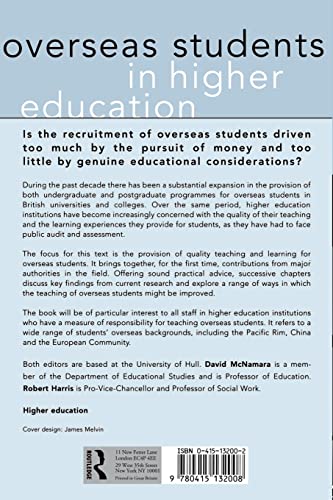 Overseas Students in Higher Education: Issues in Teaching and Learning
