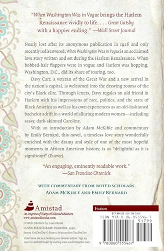 When Washington Was in Vogue: A Lost Novel of the Harlem Renaissance
