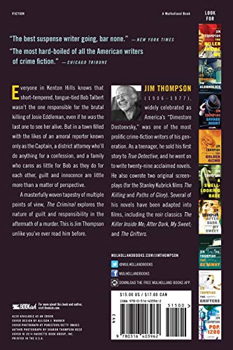 The Criminal (Mulholland Classic) by Thompson, Jim