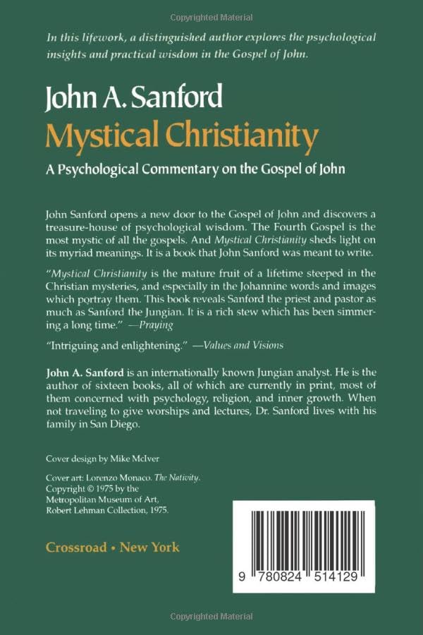 Mystical Christianity: A Psychological Commentary on the Gospel of John — back cover