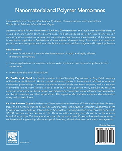 Nanomaterial and Polymer Membranes: Synthesis, Characterization, and Applications