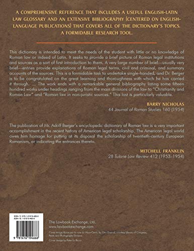 Encyclopedic Dictionary of Roman Law
