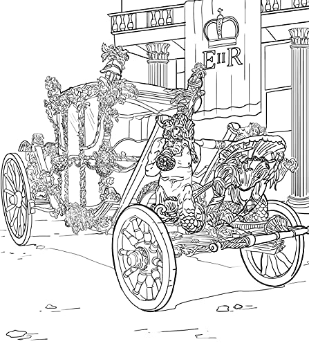 The Unofficial The Crown Coloring Book: British royal design