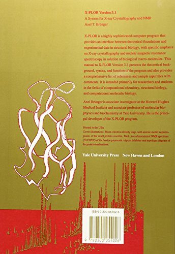 X-PLOR Version 3.1: A System for X-ray Crystallography and NMR