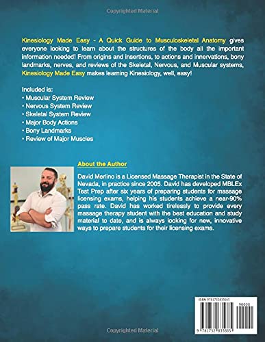 Kinesiology Made Easy - A Quick Guide to Musculoskeletal Anatomy, Fourth Edition