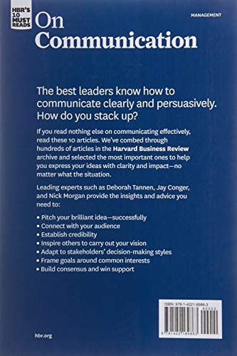 HBR's 10 Must Reads on Communication (with featured article "The Necessary Art of Persuasion," by Jay A. Conger)