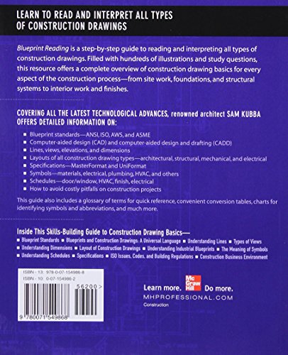 Blueprint Reading: Construction Drawings for the Building Trade