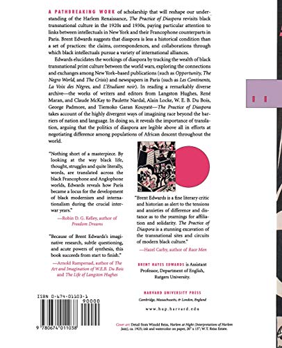 The Practice of Diaspora: Literature, Translation, and the Rise of Black Internationalism