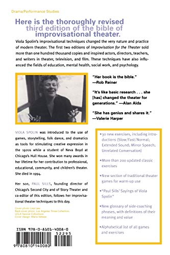 Improvisation for the Theater: A Handbook of Teaching and Di