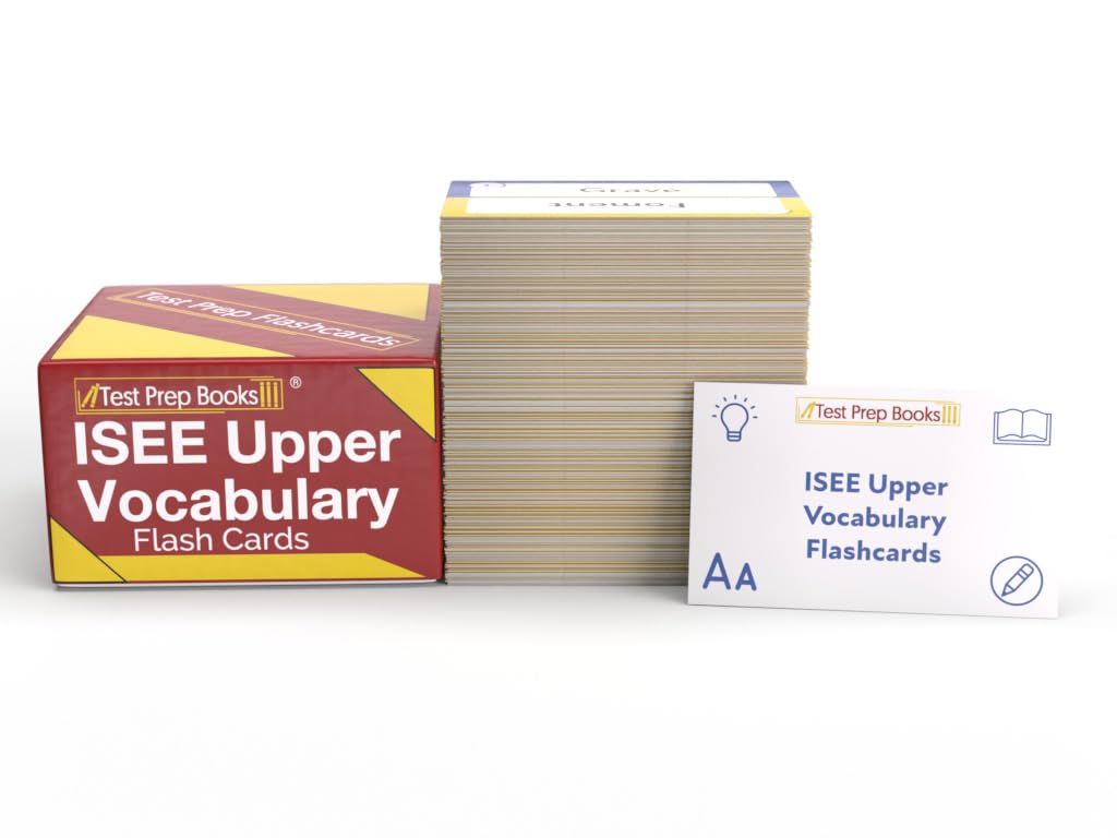 ISEE Upper Level Vocabulary Study Cards: ISEE Upper Level Test Prep and Practice Test Questions [Full Color Cards]