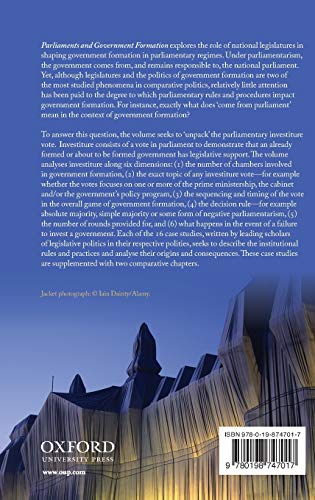 Parliaments and Government Formation: Unpacking Investiture Rules