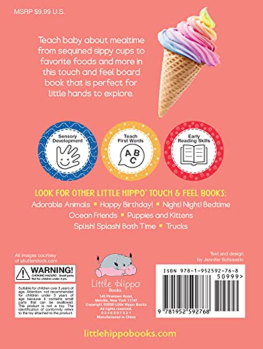 Yummy! Mealtime - Touch and Feel Board Book - Sensory Board Book (Touch & Feel Sensory Board Books for Baby & Toddler Time)
