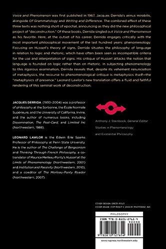 Voice and Phenomenon: Introduction to the Problem of the Sig