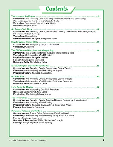 Skill Sharpeners: Reading, Grade 4 Workbook