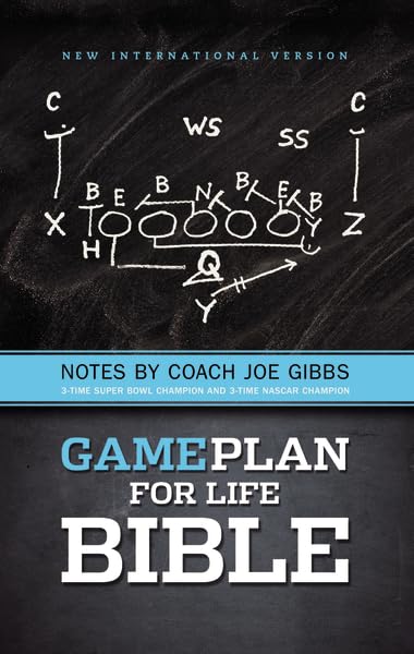 NIV, Game Plan for Life Bible, Hardcover: Notes by Joe Gibbs
