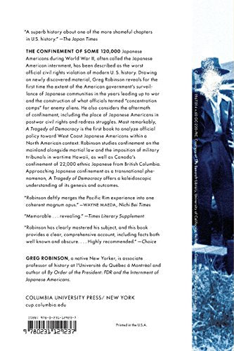A Tragedy of Democracy: Japanese Confinement in North America