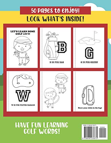 P is for Putter: Golf ABC Coloring Book for Kids Ages 1-5 (ABC Golf Activity Books)