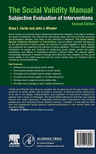 The Social Validity Manual: Subjective Evaluation of Interventions