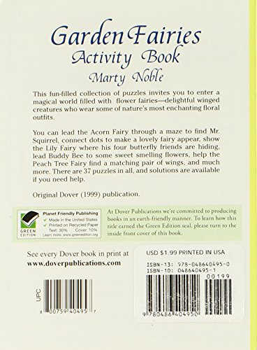 Garden Fairies Activity Book — back cover