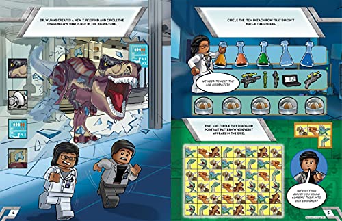 LEGO Jurassic World: Dino Lab Secrets (Activity Book with Minifigure)