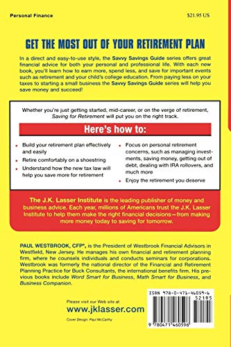 Savvy Retirement (Savvy Savings Guide for Home and Business)