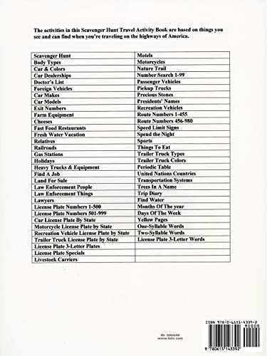 The Scavenger Hunt Travel Activity Book
