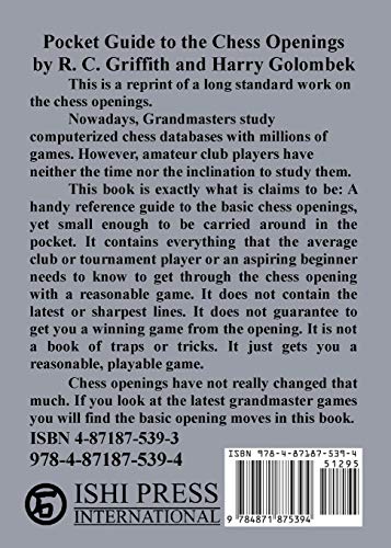 Pocket Guide to the Chess Openings — back cover