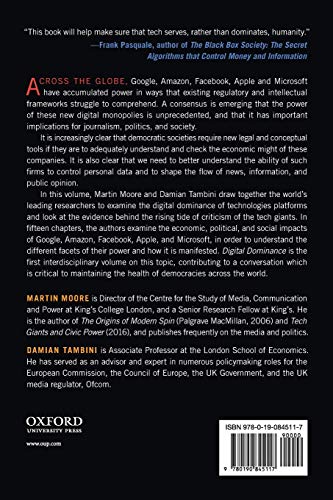 Digital Dominance: The Power of Google, Amazon, Facebook, and Apple