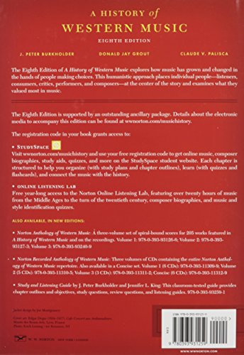 A History of Western Music by J. Peter Burkholder
