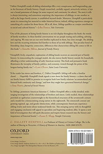 Siblings: Brothers and Sisters in American History