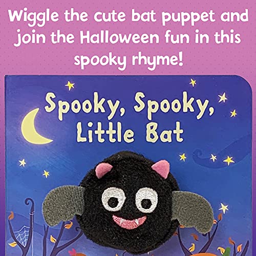 Spooky, Spooky, Little Bat Finger Puppet Halloween Board Book Ages 0-4