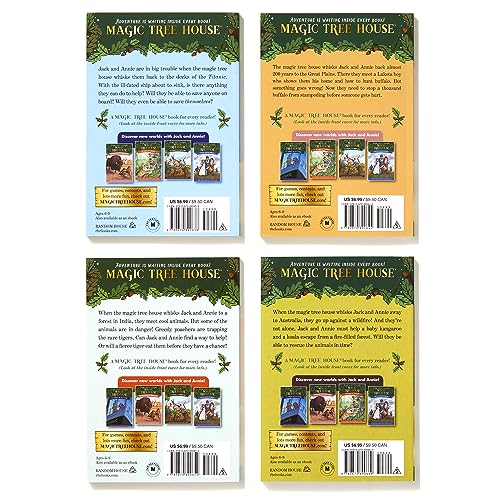 Magic Tree House Books 17-20 Boxed Set: The Mystery of the Enchanted Dog