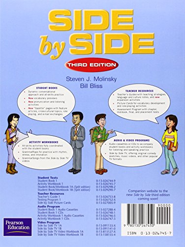 Activity Workbook to accompany Side By Side, Book 1 (CD not included)