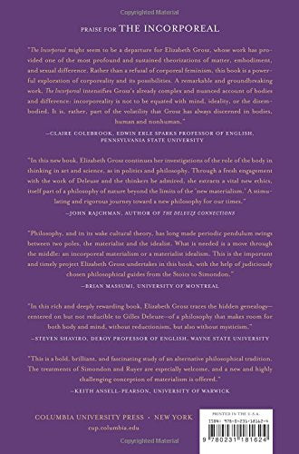 The Incorporeal: Ontology, Ethics, and the Limits of Materialism